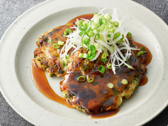 えびとにらの大根餅 甘酢ソース添え