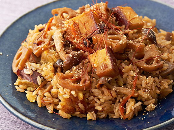 さつまいもきんぴらの炊き込みご飯