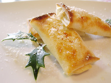 りんごとクリームチーズの春巻き