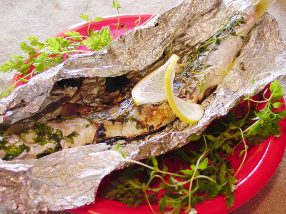 魚の香草ホイル焼き