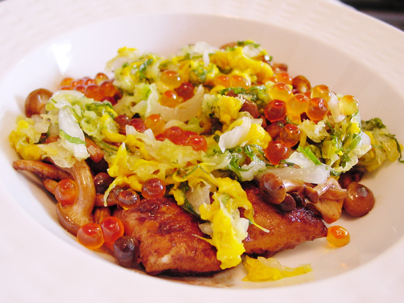 鮭の白子のバルサミコソテー