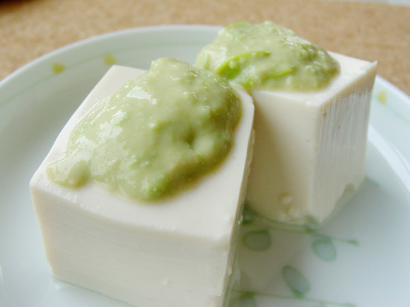 豆腐の枝豆ソース
