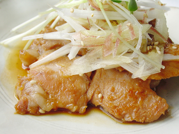 薬味のせポークソテー