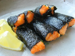 鮭ののり巻き揚げ