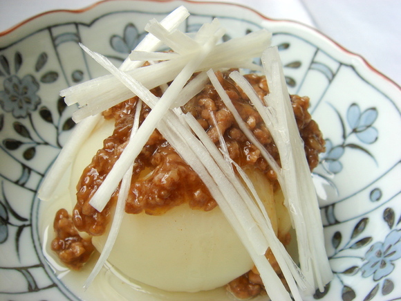 かぶの肉みそあんかけ