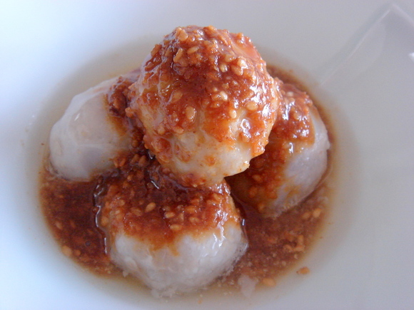 小芋のごま辛子しょうゆ