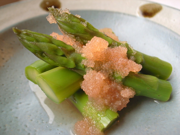 アスパラのたらこ和え