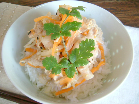 柚子こしょう豚しゃぶ丼