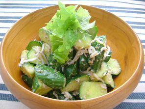 きゅうりのごましらすあえ