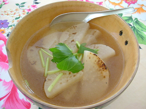 焼き大根のスープ