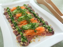 かつおの和風カルパッチョ