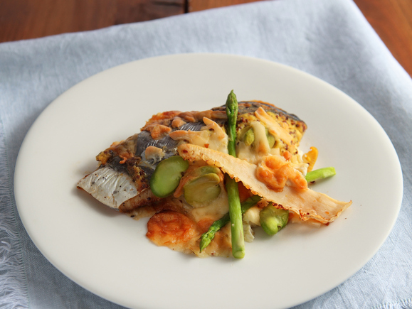 鰆と野菜のチーズ焼き