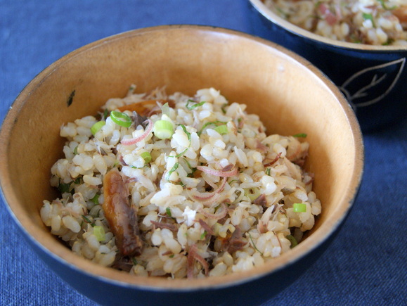 焼きあじの香味ごはん