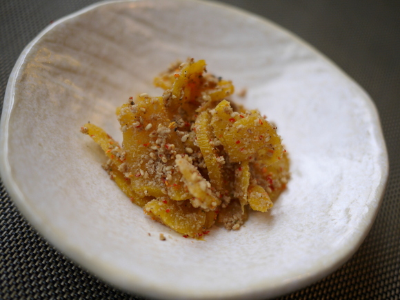 たくあんの胡麻七味和え