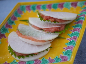 大根の明太サンド