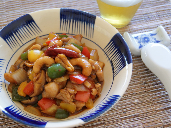 鶏肉の八宝味噌炒め