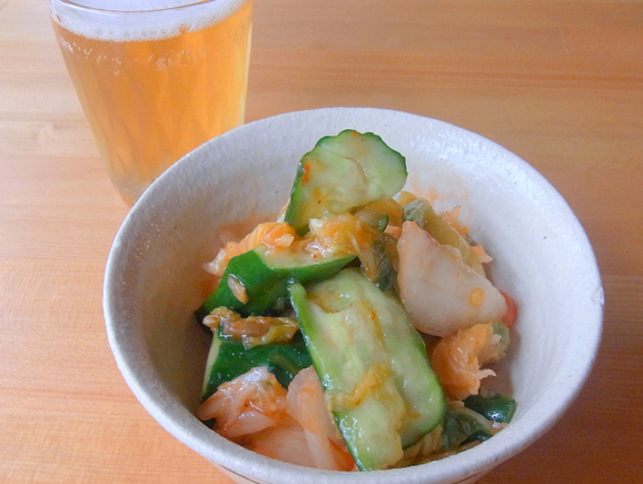 きゅうりのキムチもみ