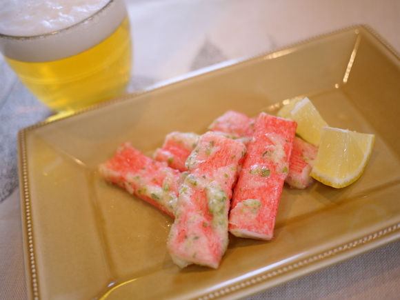 カニかまの磯辺揚げ