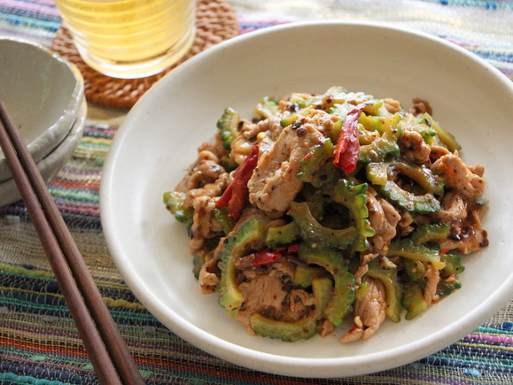 ゴーヤと豚肉のピリ辛豆鼓炒め