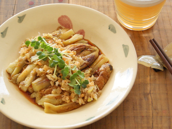 焼きなすのチャイニーズサラダ