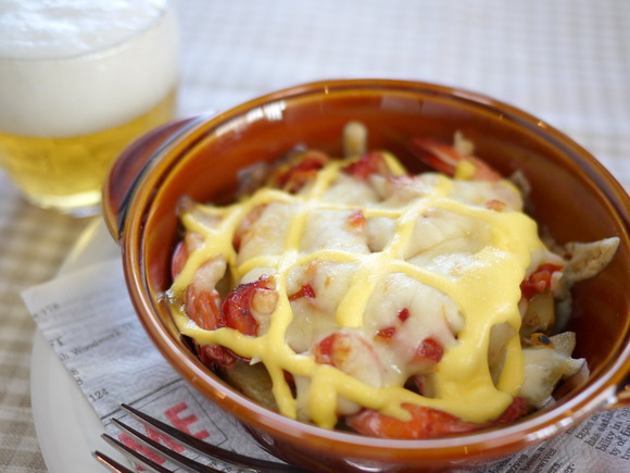 帆立とポテトの簡単グラタン