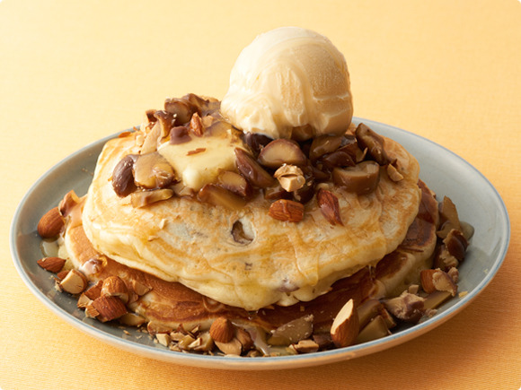 甘栗とアーモンドのパンケーキ